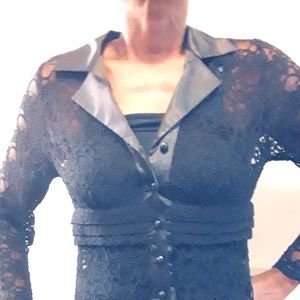 Susan Graver Black Lace Jacket